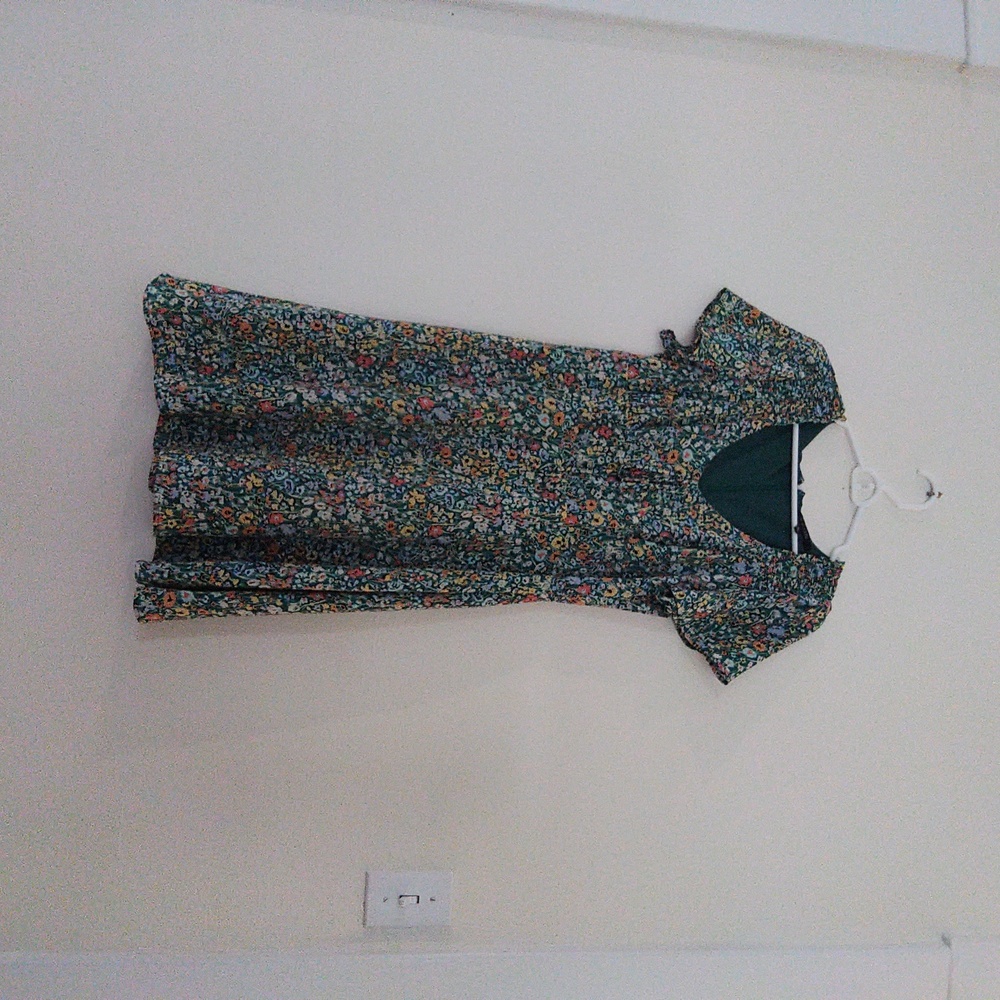 Green Multicolor Floral Women's Dress